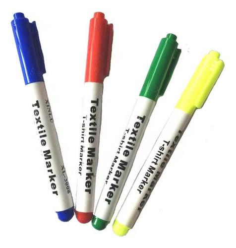 Canetas Marcador Para Tecido Xl-3008 Com 6 Cores Vmp