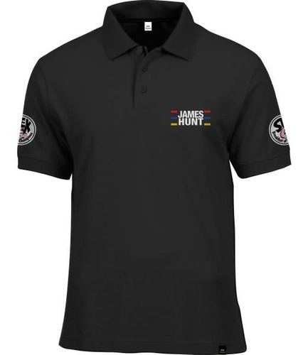 Camisa Polo Fórmula Retrô James Hunt Capacete