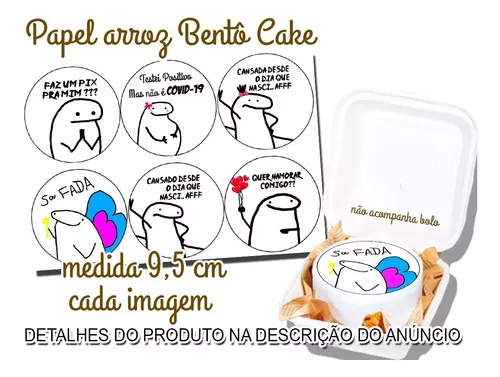 MEME FLORK MINI TOPO DE BOLO (UNIDADE) - PAPEL ARROZ ESPECIAL