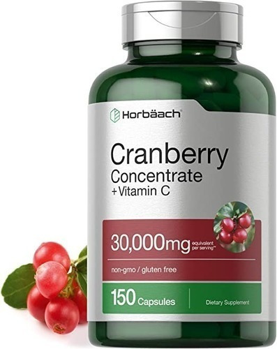 Cranberry 30,000mg Arandano 150 Capsulas Con Vitamina C Sabor Sin Sabor