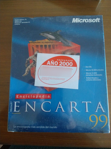 Enciclopedia Digital Microsoft Encarta 1999 Español Sellado