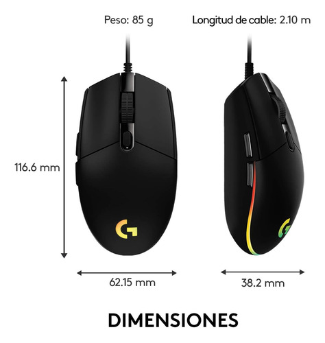 Mouse Logitech G Series G203 Lightsync Rgb 8000 Dpi