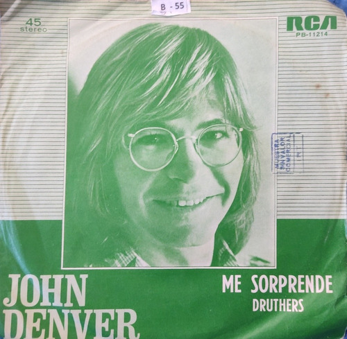 Vinilo Single De  John Denver - Me Sorprende ( B55