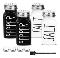 Comprar Set De 4 Saleros Y Pimenteros, Salero De Cristal Con Forma D