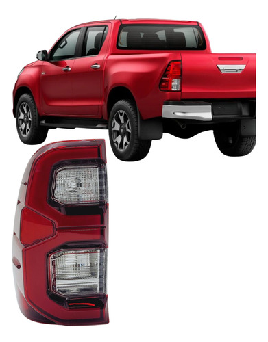 Lanterna Traseira Hilux Com Led 2021 22 23 A 2025 Esquerdo