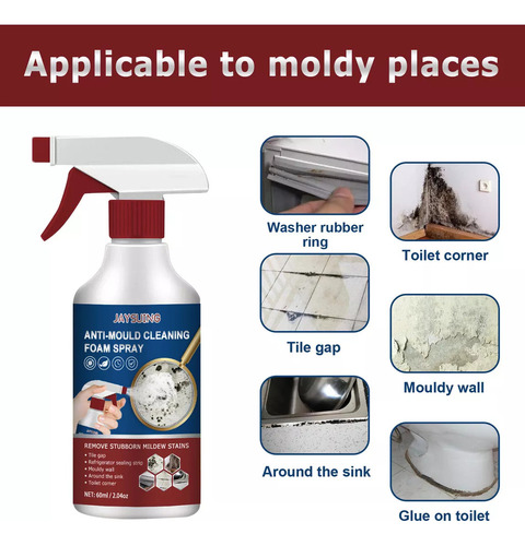 Spray Antimofo, Limpador De Mofo, Espuma De Limpeza Antimofo