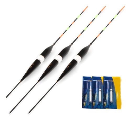 3 Unidad Flotador Pesca Luz Led Electrica + Bateria