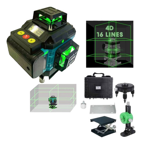 Nivel Laser Verde 16 Lineas Autonivelacion Recargable 