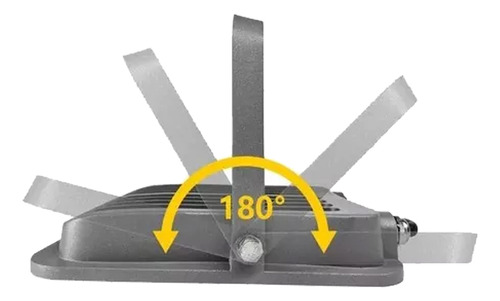 Reflector Led 50 Watts Luz Blanca Fría Protección Ip65 Base Ajustable Disipación De Calor Ahorro De Energía Ideal Para Exteriores