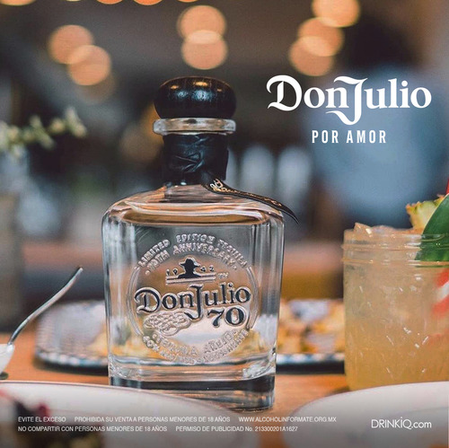 Tequila Don Julio 70 Cristalino 700ml