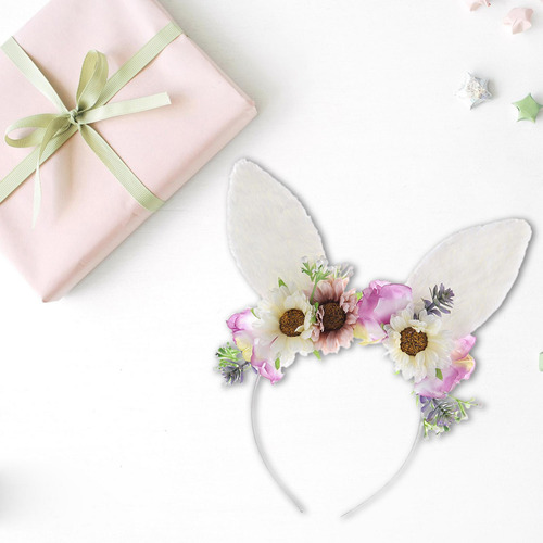 Diadema Divertida Con Orejas De Gato Para Cumpleaños,