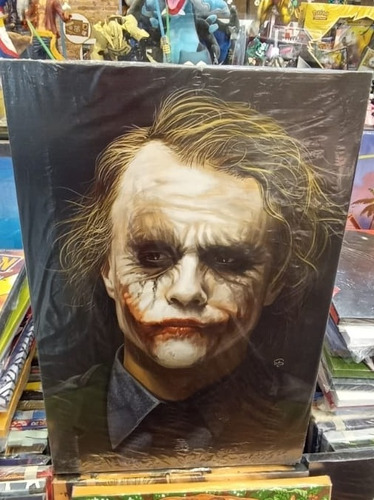 Cuadro Joker Heath Ledger Impreso En Tela Pvc 60x40