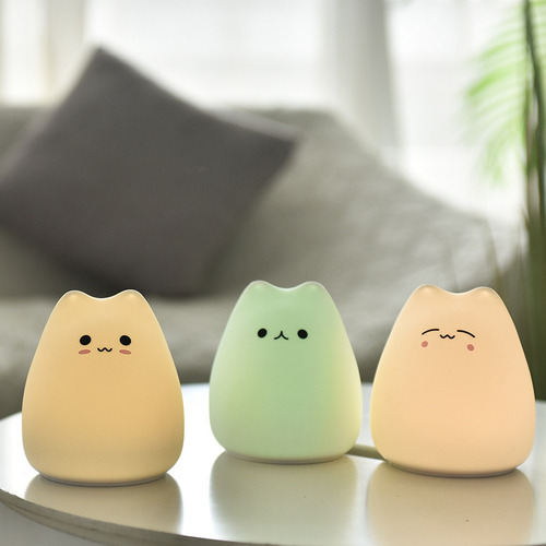 Lámpara Para Dormir R3 Con Forma De Gato, Dibujos Animados,