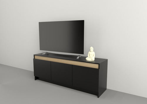 Rack Mesa Mueble Para Tv Smart 3 Puertas 1.35 Mts Living