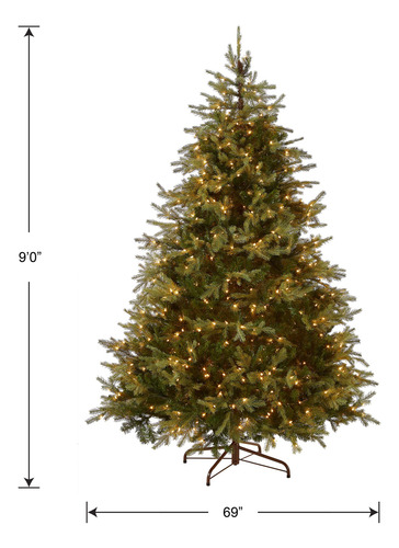 National Tree Company Pre-lit Feel Real Artificial Medium