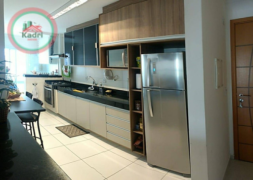 Apartamento Com 2 Dormitórios À Venda, 82 M² Por R$ 420.000,00 - Vila Guilhermina - Praia Grande/sp - Ap5352