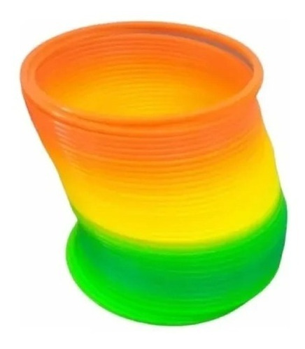 Imagen 2 de 9 de Resorte Mágico Arcoiris Juego Antiestres 8 Cm