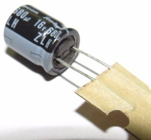 Capacitor Eletrolitico 680uf 16v -6 Peças 