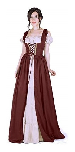 Disfraz  Bohemio Irlandés Medieval Con Camisola Talla Xxs/xs