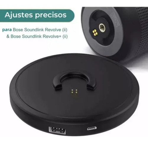 Jairtienda Base De Carga Para Bose Soundlink Revolve / Revolve+ Negro