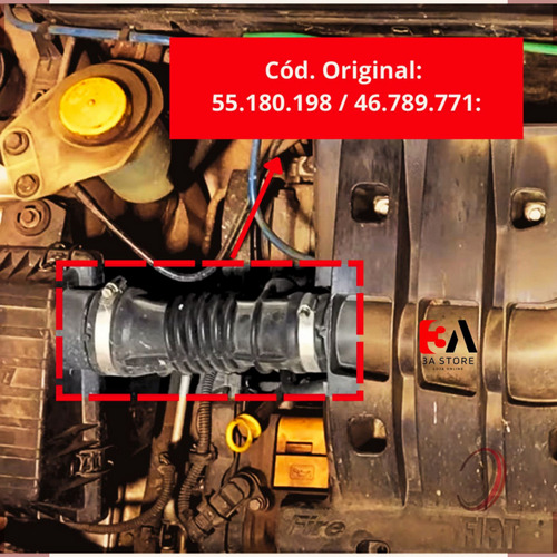 Mangueira Filtro Ar Fiat Palio Fire 1.0 8v Flex 2001-09