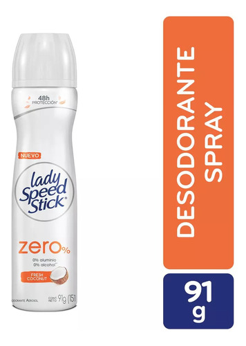 Lady Speed Stick Desodorante En Spray  Fresh Coconut 91g