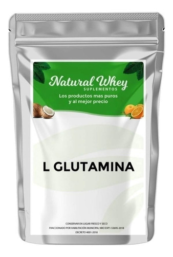 Glutamina 100% Glutamine 500 Gr-100 Tomasduración 100 Días