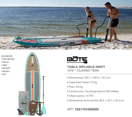 Tabla Stand Up Paddle Inflable Drift Bote 10'8' (no Envios)