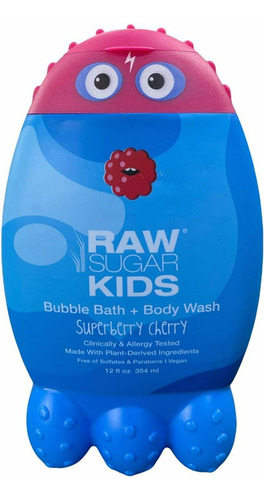 Rs Kids Bubble Bath + Body Wash Superberry Cherry 12 Oz Neutra