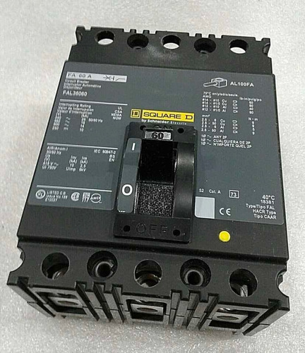 Interruptor Termomagnetico 3x60amp Fal36060 Square D