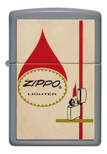 Zippo Vintage Gris Cod 48496