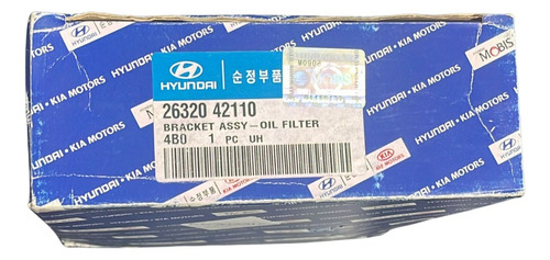 Suporte Filtro Óleo Original Mobis Hyundai H100 1998 A 2003