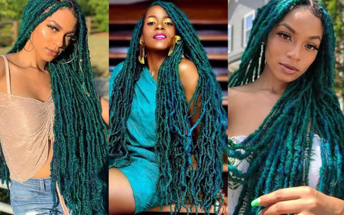 Cabello De Crochet De 36 Pulgadas Para Mujeres Negras Para M