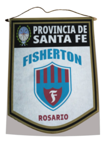 Banderin 40cm Gold Club Fisherton Rosario Club Fisherton Rosario Club Fisherton Rosario