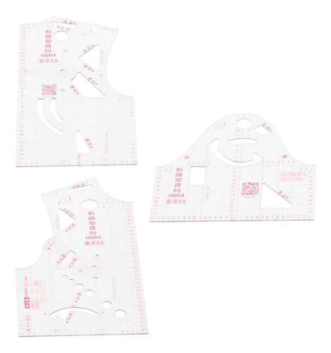 Hw 3 Unids/set 1:5 Ropa De Mujer Prototipo Regla Plantilla
