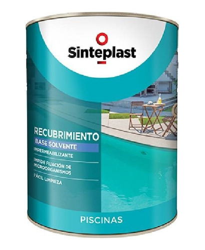 Pintura Pileta Caucho Sinteplast 4lts 