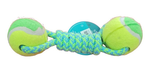 Juguete Interactivo Doble Pelota Tenis Cuerda Rollo Mascotas