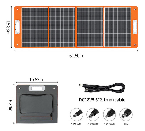 - Paneles Solares Impermeables Plegables Flashfish 100w/18v