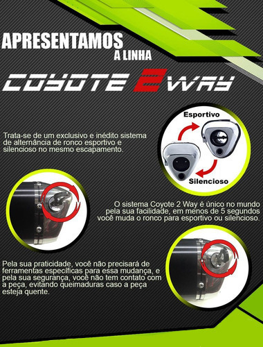 Escape Coyote Trs 2 Way - Factor Ybr 125 2009 Até 2016