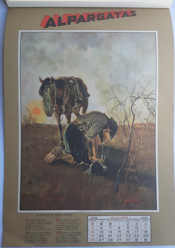 Imagen 6 de 9 de Almanaque Alpargatas 1939 Martín Fierro Zavatto Ro 024