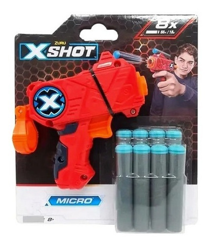 Pistola X-shot Micro Lanza Dardos 18mts Zuru 2382