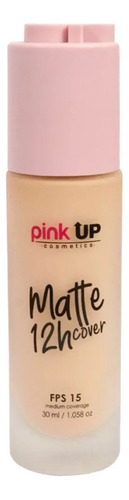 Base De Maquillaje Pink Up Matte Cover 12h Tono 200 Light 