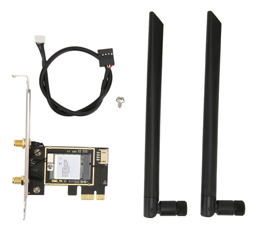 Tarjeta Pcie Wifi 6e De 2,4 G/5 G/6 Ghz Con Antena Doble De