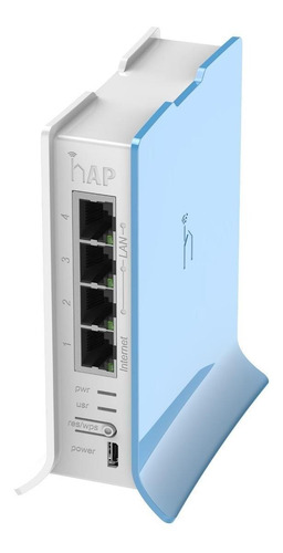 Imagen 3 de 5 de Access point interior MikroTik RouterBOARD hAP lite RB941-2nD-TC azul y blanco 5V