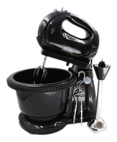 Imagen 1 de 4 de Batidora de pedestal Home Elements HE-504E negra 60 Hz 120 V