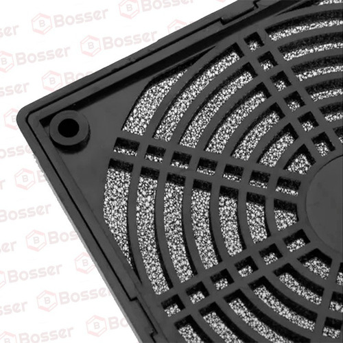 Imagen 2 de 10 de Reja Plastica C/ Filtro Bosser Para Cooler 4 PuLG 120x120mm