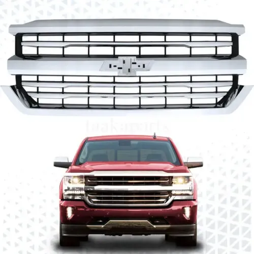 Front Bumper Lower Grille With Chrome Trim For 2013-2017 Chevrolet Traverse LS/LT - Replaces GM1036154C