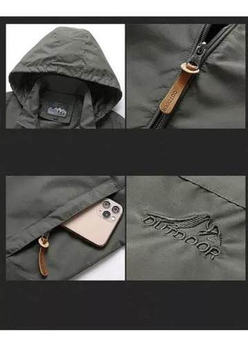 Chaqueta Impermeable Y Transpirable A Prueba De Viento
