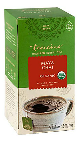 Té De Hierbas Teeccino Maya Chai - Energía Natural.