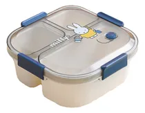 Comprar Taper Vianda Lunchera Miffy 1100ml Hermetico + Cubierto Pote Color Azul